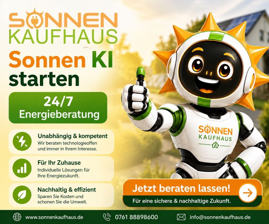 Die Sonnenkaufhaus KI für Ihre Fragen rund um das Thema Energielösungen