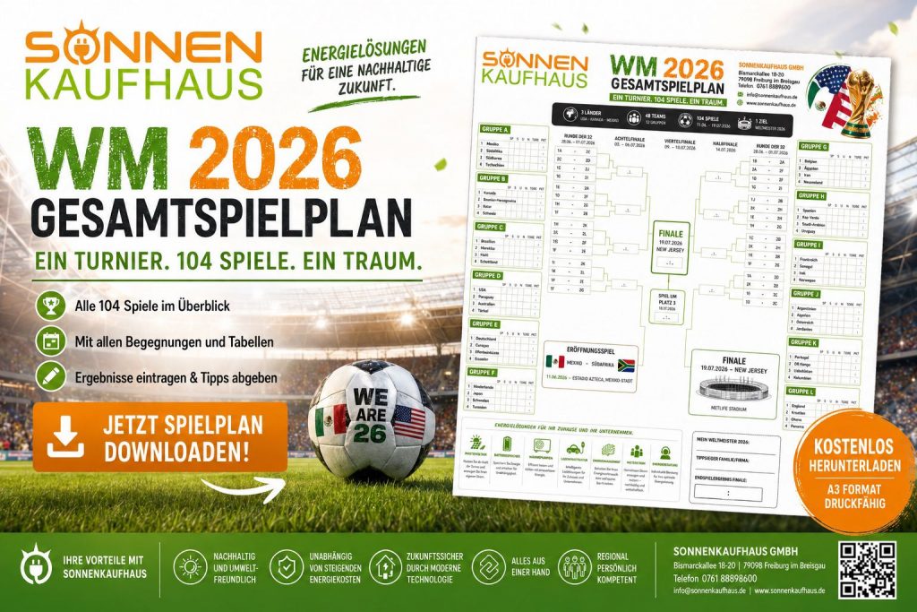 Download des Fussball WM 2026 Spielplan vom Sonnenkaufhaus